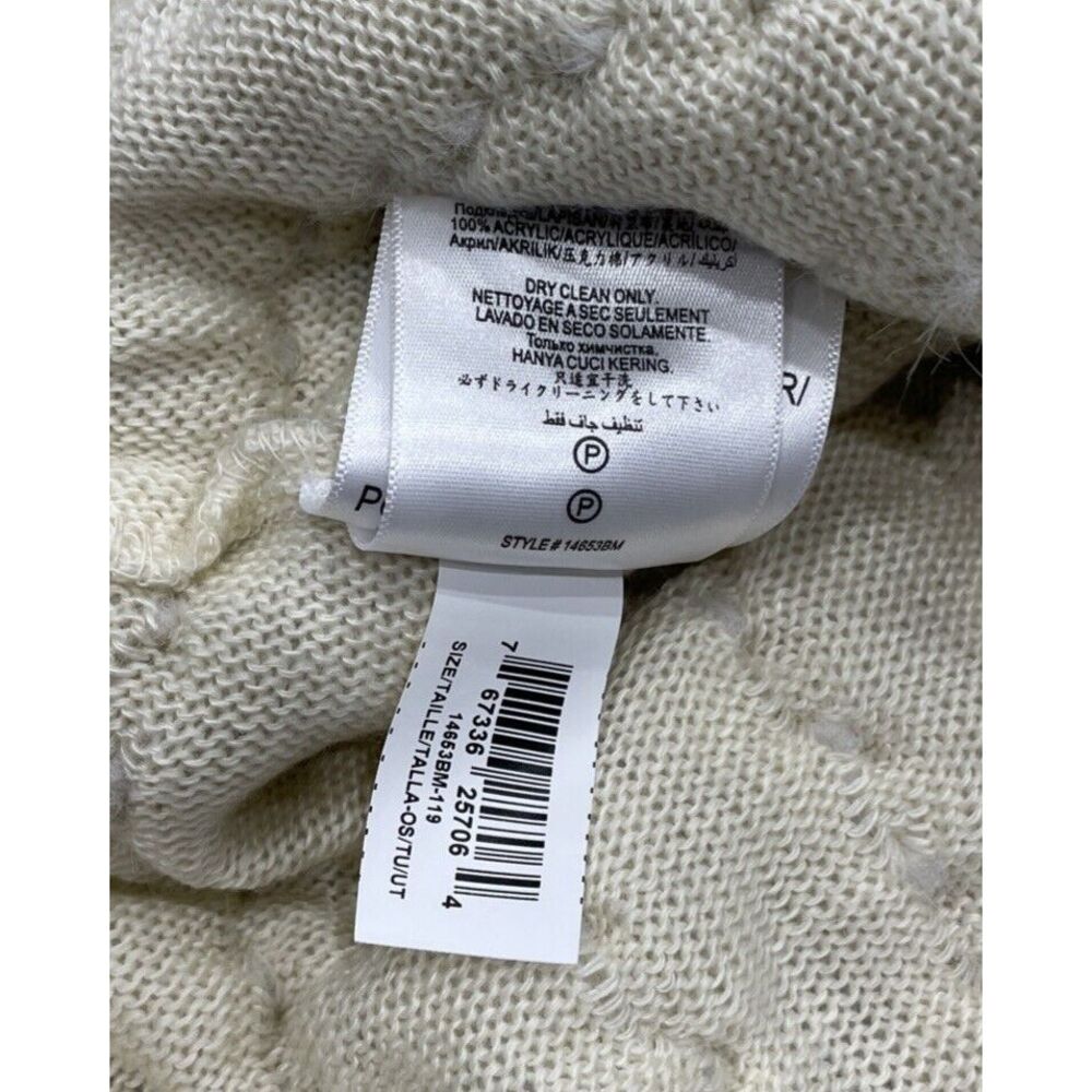 BCBGMAXAZARIA Poncho Style Faux Fur Jacket Cream Ivory Color‎ Women's Size XL - Picture 13 of 15